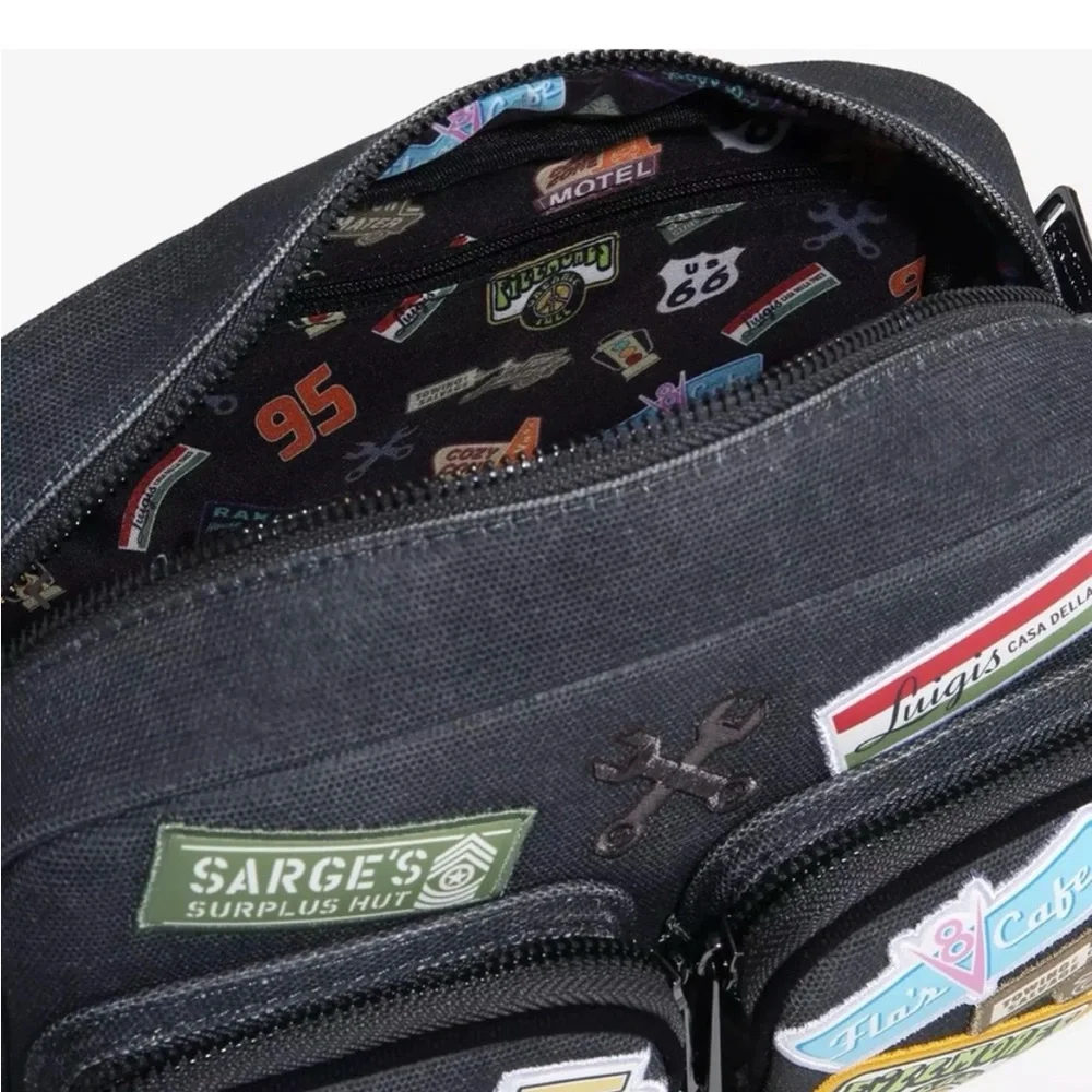 Loungefly Disney Pixar Cars Radiator Springs Patches Crossbody - Picture 4 of 6